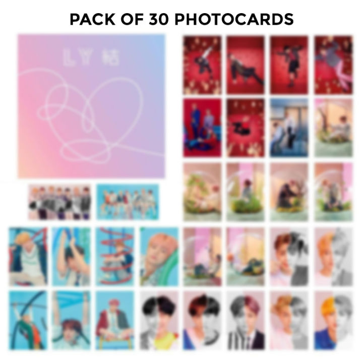 BTS%20Photocards%20for%20KPOP%20Army%20Boys%20and%20Girls%20Love%20Yourself%20(Pack%20of%2030)%20-%20Image%202