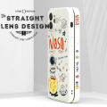 Jizetin for Huawei Y7A 2020 Case Side Design Phone Cover Graffiti NASA Astronaut Moon Cover Square Edge Pattern Liquid Silicone Trend Case. 