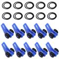10 Set Adjustable Fishing Rod Hook Keeper Rubber Rings Lure Bait Jig Holder. 