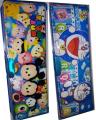 Doraemon & Disney Mix Character Pencil Box Leather Milk Double Side (2-211) (Pack of 2). 