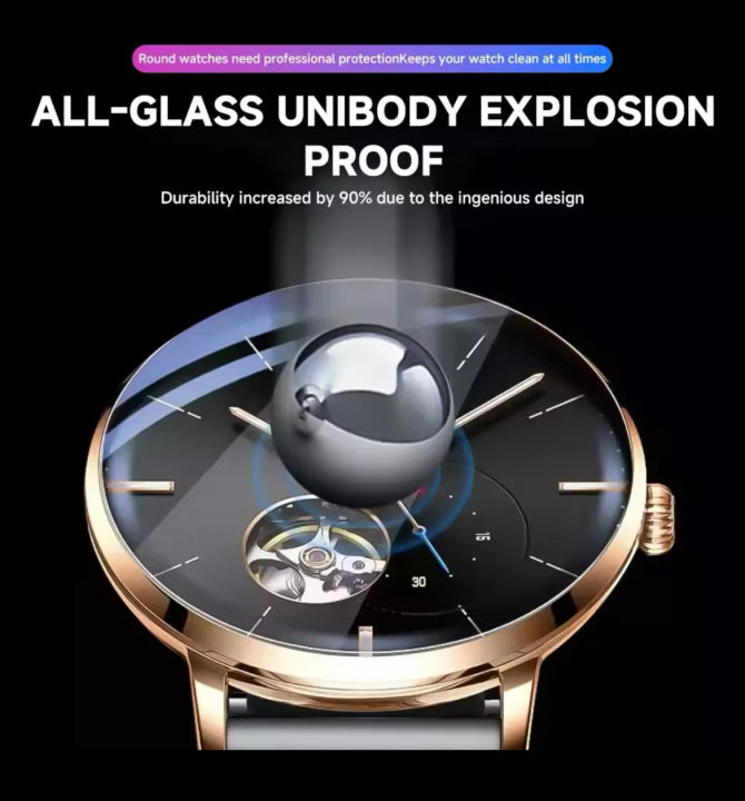 Premium%202.5D%209H%20Tempered%20Glass%20Screen%20Protector%20for%20Zero%20Life%20Style%20REVOLT%20Watch%20-%20Image%203