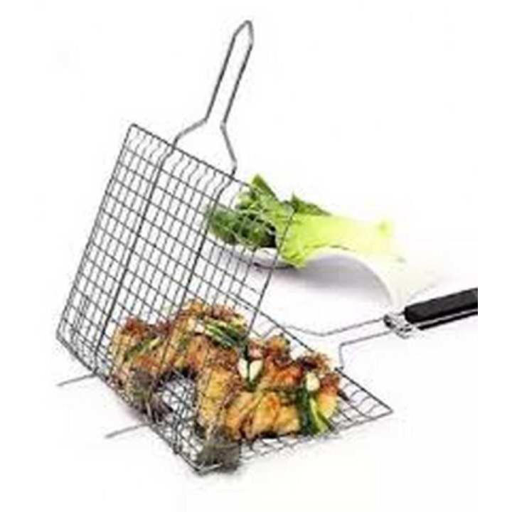 Roasting Net with Chimta Stainless Steel Wire Roaster, Papad