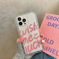 Wish Me Luck Case For Iphone 11 Covers Iphone 13 15 Pro Max 12 14 XR 7 8 Plus X Xs SE 14promax Transparent Silicon Fundas Bumper BruberryBe. 