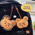 Cartoon Cute Sweating Puppy Little Bear Doll Child Plush Pendant Personality Creativity Student Doll Pendant Accessories Gift. 