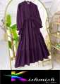 Trendy Frill Style Panel Work Long Frock For Women Read To Wear Dress For Women. 