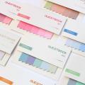 【FUN LIVE】 100 Pages Gradient Memo Pad Sticky Notes Bookmark Index Posted It Planner Stickers Notepads Stationery Office School Supplies. 