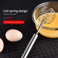 Spiral Spring Whisk, 10" Silver Stainless Steel egg beater egg whisk beater. 