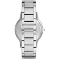 Emporio Armani Classic Brown Leather Strap Silver Dial Chronograph Quartz Watch for Gents - AR2471. 