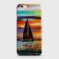 Oppo A71 Cover - SkinLee HQ Hard Case - Sailing Boat Sunset Oil Painting - SKINLEE-408-1-328-83. 