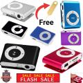 Shuffle Mini Mp3 Player for Songs - Metal and printed plastic - Portable Audio Music Player with SD Card Support, Handsfree, Charging Cable. 