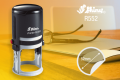 Big Size 2 inch Self inking Customize Round Rubber Stamp Shiny R552 Best for logs or other details.- with blue or black ink pad. 