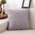 Home Cotton And Linen Cushion Cover 40x40 Solid Color Yellow Gray Blue Green White Home Decorative Anti-Dirty Pillows Case Sofa. 