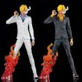 Pirate King GK Fantasy Sandwich Black and White Double Head Sculpture Super Anime Handmade Scenery Statue Box Model Decoration. 