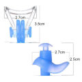 Swim Ear Plug Symmetrical Design Soft Swimming Earplugs Nose Clip. 