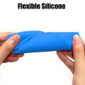 Silicone Mini Cake Molds 4 Inch Round Baking Pan Non-Stick Silicone Baking Mold Bakeware Pan Reusable Blue, Set of 6. 