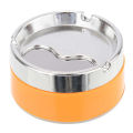 Cigarette Ashtray Detachable Lid Stainless Steel Cigarette Ashtray Smokers Desktop Smoking Ash Tray(Orange). 