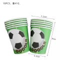 FOOTBALL THEME CUPS PACK OF 10 PAPER CUPS. 