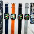 Z80 Pro series 9 2.1 NFC Ultra smart watch super Amolate Display with 2 Different straps | 49mm Big HD Display | Wirless Charging and Bluetooth support Calling. 