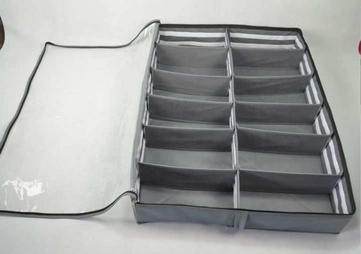 Under%20Bed%20Shoe%20Organizer,%20Shoe%20Cover%20,Shoe%20Organizer%20,Bag%20Hard%20Solid%20Parachute%20Fabric%20With%20Clear%20Plastic%20Zip%20cover%20-%20Image%202