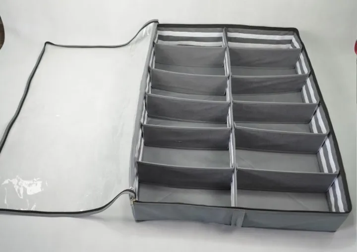 Under%20Bed%20Shoe%20Organizer,%20Shoe%20Cover%20,Shoe%20Organizer%20,Bag%20Hard%20Solid%20Parachute%20Fabric%20With%20Clear%20Plastic%20Zip%20cover%20-%20Image%202