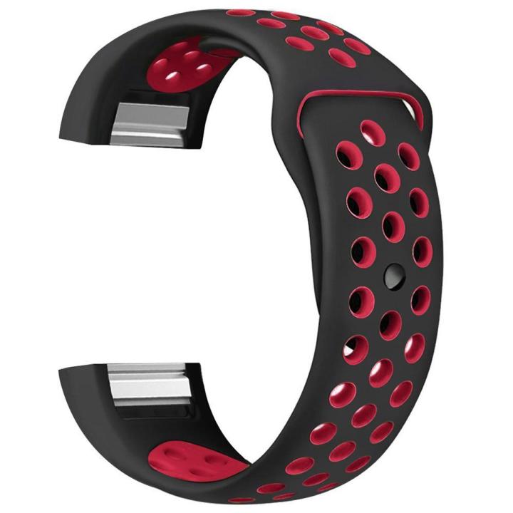 Fitbit Charge 2 Straps with Air Holes Silicone Breathable Sports Watch Bands for Fitbit Charge 2 FitnessTracker Straps(WNfashion)