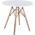 Round Dinnig Table , Coffe Table ,Dining Table Modern Round Nordic Scandinavian MDF Top Solid Beech Legs for Living Room Kitchen Dining Room Apartment 80x80x75cm, Dinnig , Round Table. 