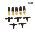 1/5pcs 4/7 PVC Misting Cooling System Garden Watering 1/4'' Brass Atomizer GJCUTE. 