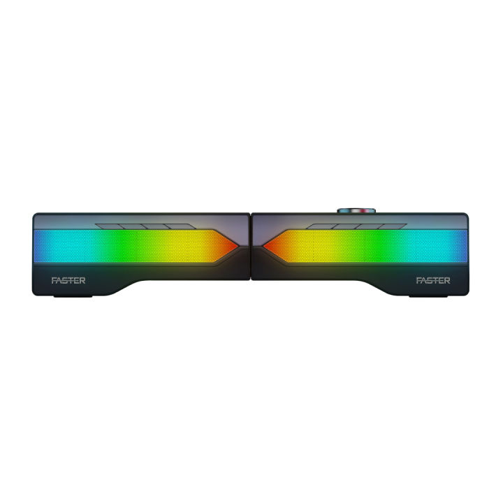 FASTER G2000 RGB Lighting Dual Gaming Wireless Speakers 10W