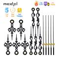 MCDFL DIY Kit Black Nordic Clock Hands Needles and Minute Wall Movement Mechanism Silent Head Loose Pieces Repair Fixing Watch. 