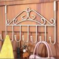 Over the Door Solid Metal Screwless 7 Hooks Storage Hanger Holder Organizer. 