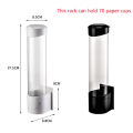 Paper Cups Dispenser Plastic Cups Holder Disposable Plastic & Paper Cups Holder Dustproof Free Punching Paper Cup Rack. 