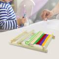 Weaving Loom Handmade DIY Creative Tapestry Loom Frame Birthday Gift Weave Loom w 2 Yarns. 