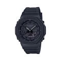 Casio G Shock Mens Black Carbon Core Guard Analog-Digital World Time Multi-Function Black Resin Band Watch-GA-2100-1A1DR. 