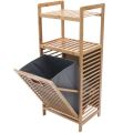 Bamboo Laundry Basket. 