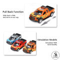 Toyota Hilux 4x4 Revo Dala 1:32 Scale Die-Cast Pickup Truck Model For Kids - Chevrolet Silverado - Ford F-150 Raptor - Revo & Vigo Metal SUV Toy For Kids - Size Approx. 5 Inches - Orange. 