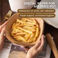 【HOT】 50/100Pcs Air Fryer Disposable Paper Liner Non-Stick Barbecue Plate Round Oven Pan Pad For 16Cm Air Fryer Micro-Wave. 