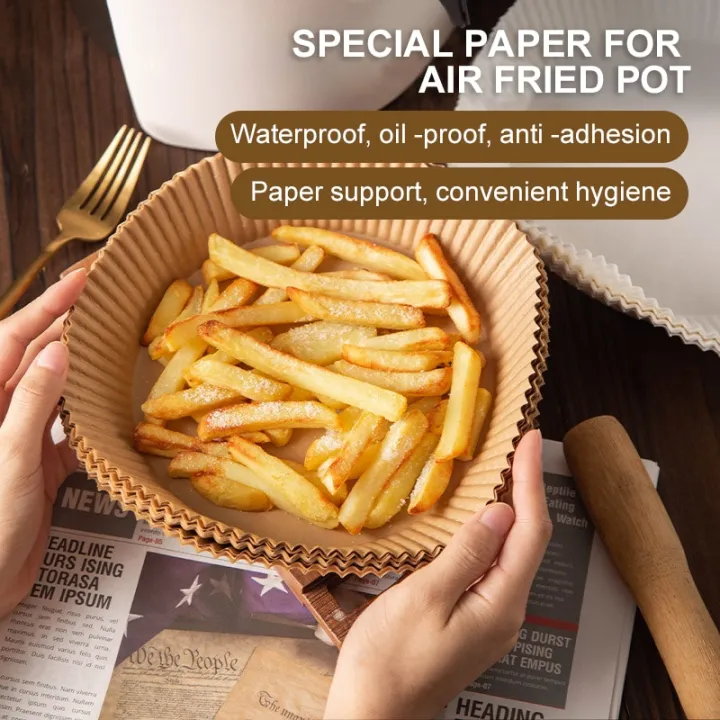 %E3%80%90HOT%E3%80%91%2050/100Pcs%20Air%20Fryer%20Disposable%20Paper%20Liner%20Non-Stick%20Barbecue%20Plate%20Round%20Oven%20Pan%20Pad%20For%2016Cm%20Air%20Fryer%20Micro-Wave%20-%20Image%204