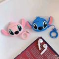 Disney Lilo Stitch Case for Apple Airpods 1 2 case Wireless Bluetooth case for airpod Pro 3 soft silicone cute Charging box. 