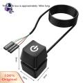 Fast Installation Power Button Vibrant Led Lights Computer Power Button Switch Cable for Desktop Pc Enhance Gaming Setup with Colorful External Power Control Easy to Install Use. 
