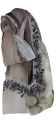 Fashion Printed Flower border  Shawl Chiffon Hijab Georgette Scarf Women Beach Sunscreen Shawl Muslim Hijab Wrap Headscarf. 