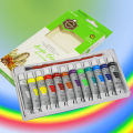 InstaOrder - 12 Pcs Acrylic Color Paint Set - 12x12ml Each Tube For Art, Craft, Calligraphy And Canvas - KeepSmiling. 