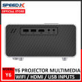 SpeedX Projector Multimedia Wifi / HDMI / USB Input - HD Display Projector for Office Study Lectures Presentation. 