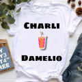 Charli Damelio Graphic Print Tshirt Women Dunkin Donuts Iced Coffee Sprinkle T-Shirt Femme Cool Casual T Shirt Female Streetwear. 