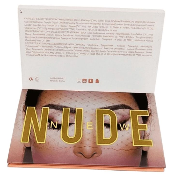 Nude Eyeshadow Palette 18 Colors, Shimmer And Matte Pressed Pigments Eye Shadow Kit