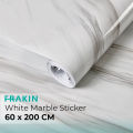 FRAKIN 60x200cm Wall Paper Waterproof Heat Resistant Self Adhesive Anti Oil Kitchen Wallpaper Marble Sheet for Kitchen. 