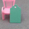 100 pcs Scalloped Kraft Paper Card / Blank Tag / Wedding Favour Gift Tag Price Label with gift and part tags 5x3 cm. 