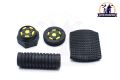 4 Pcs Fancy Rubber Cover Set of Kick Chain Cover Handle Nut Brake Pedal Decoration for Honda Chinese 70cc Bikes. 