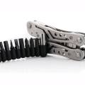 9 in 1 Stainless Steel Multitool Small Pocket Size Multifunctional Multitool Plier Pocket Size Light Weight Survival Tool Gadget Kit With 11 Piece Bit Set Screwdrivers White Multi Tool All In One For Multipurpose IMulti-Tool Kit for All type of situations. 