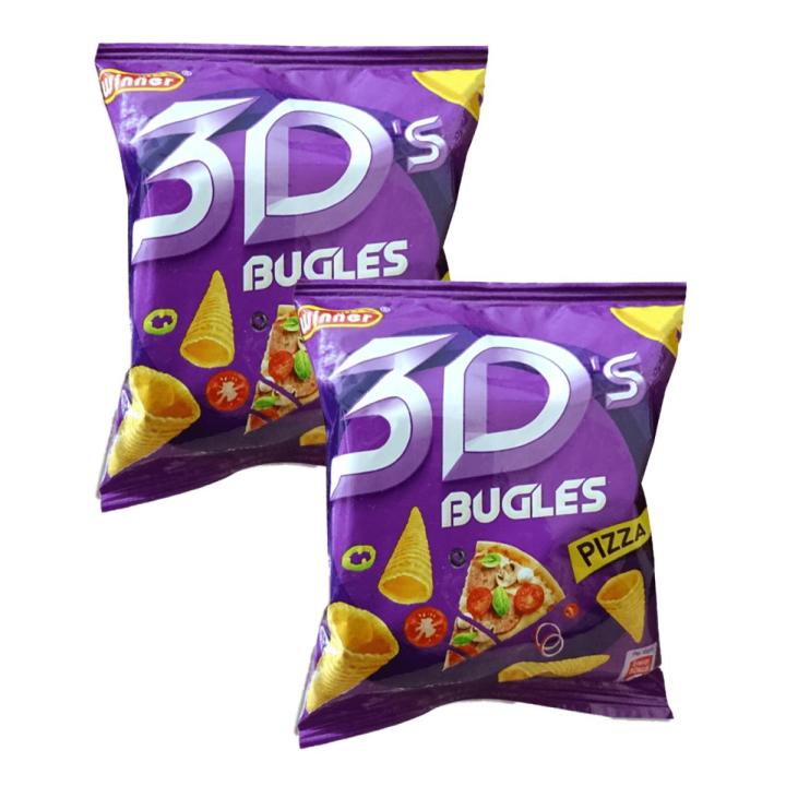 3D BUGLES SNACKS | PIZZA FLAVOUR