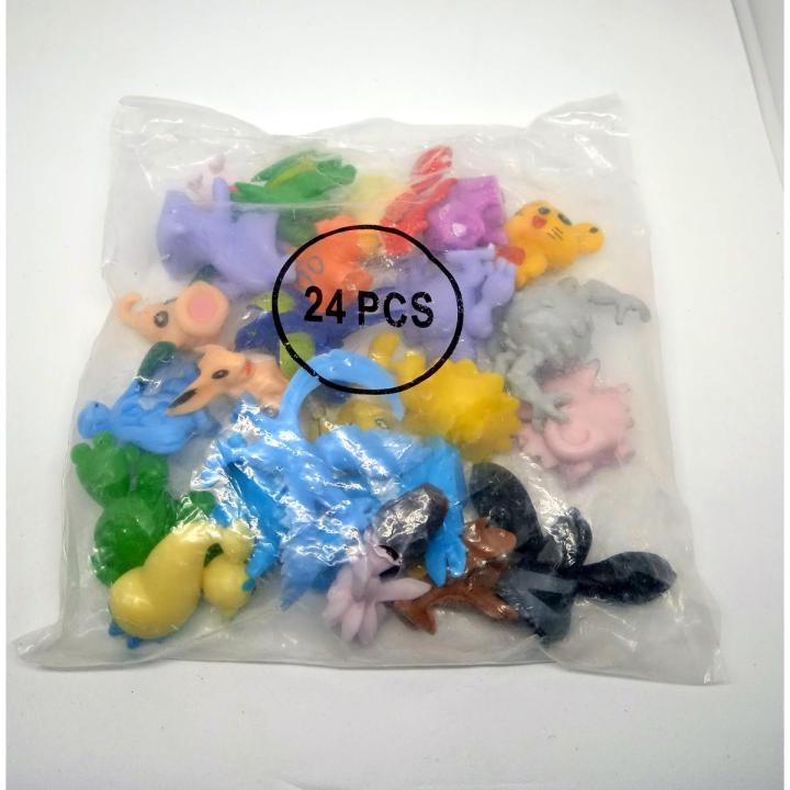 24pcs Mini Plastic toys for kids different animals and birds